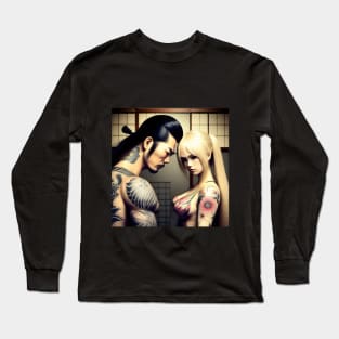 Tattoo Japanese couple Long Sleeve T-Shirt